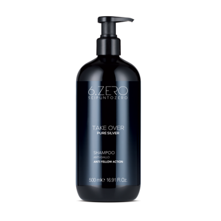 6.ZERO PURE SILVER SHAMPOO 500ml - Stříbrný šampon pro melírované vlasy s protižloutnoucím účinkem Anti-yellow