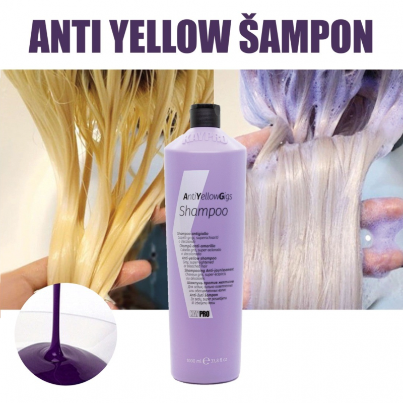 SILVER Shampoo KAYPRO stříbrný šampon pro melírované vlasy
