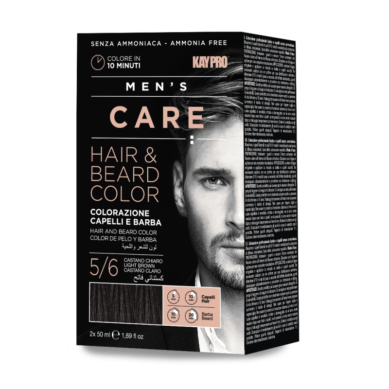 BEARD HAIR COLOR KAYPRO - světle hnědá barva na vousy, knír a vlasy